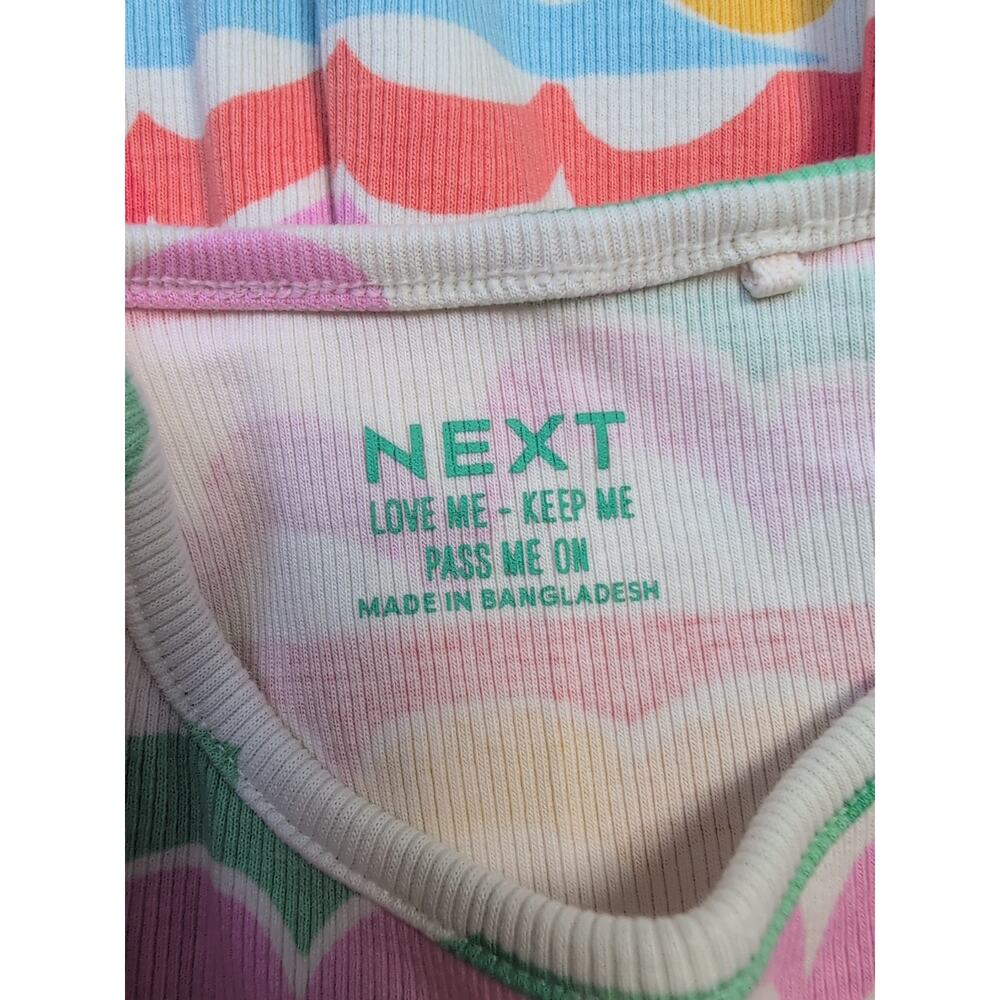 5/6 Next Colorful Ribbed Dress - Picture 5 of 6